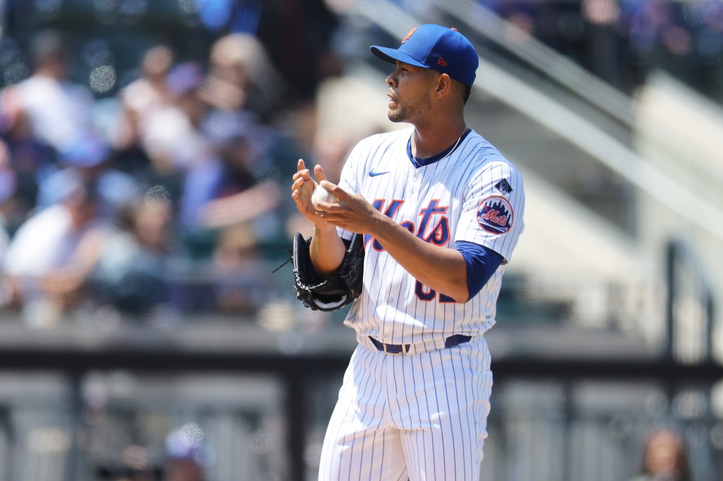 Jose Quintana asked to stay in the game in the eighth inning of the Mets' win over the Cardinals on April 28, 2024.