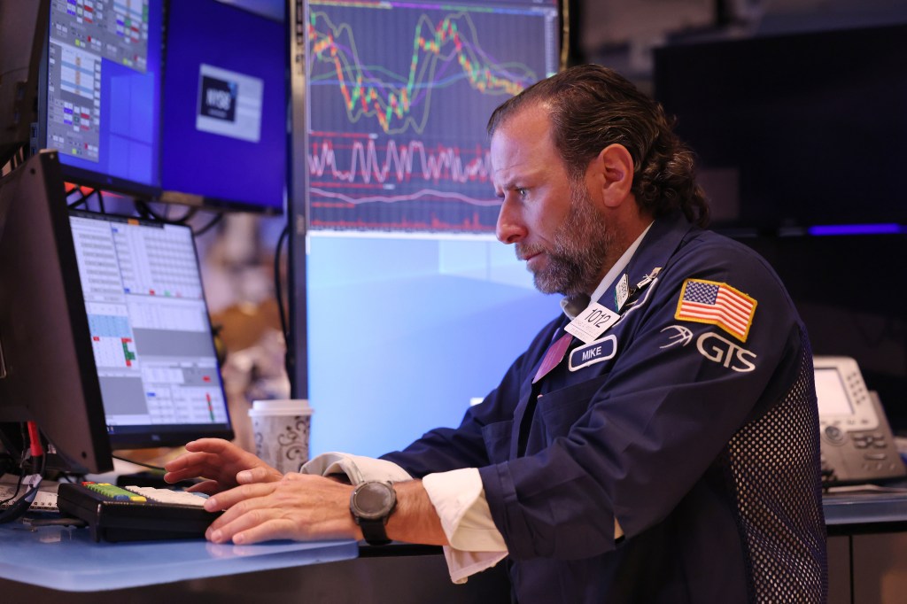 New York Stock Exchange trader 