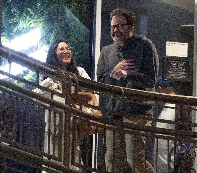 Bill Hader and Ali Wong were seen on a sushi date in Los Angeles