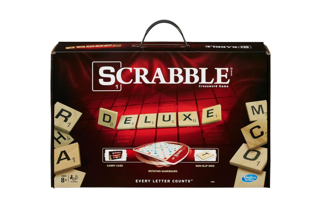 A box of Scrabble game