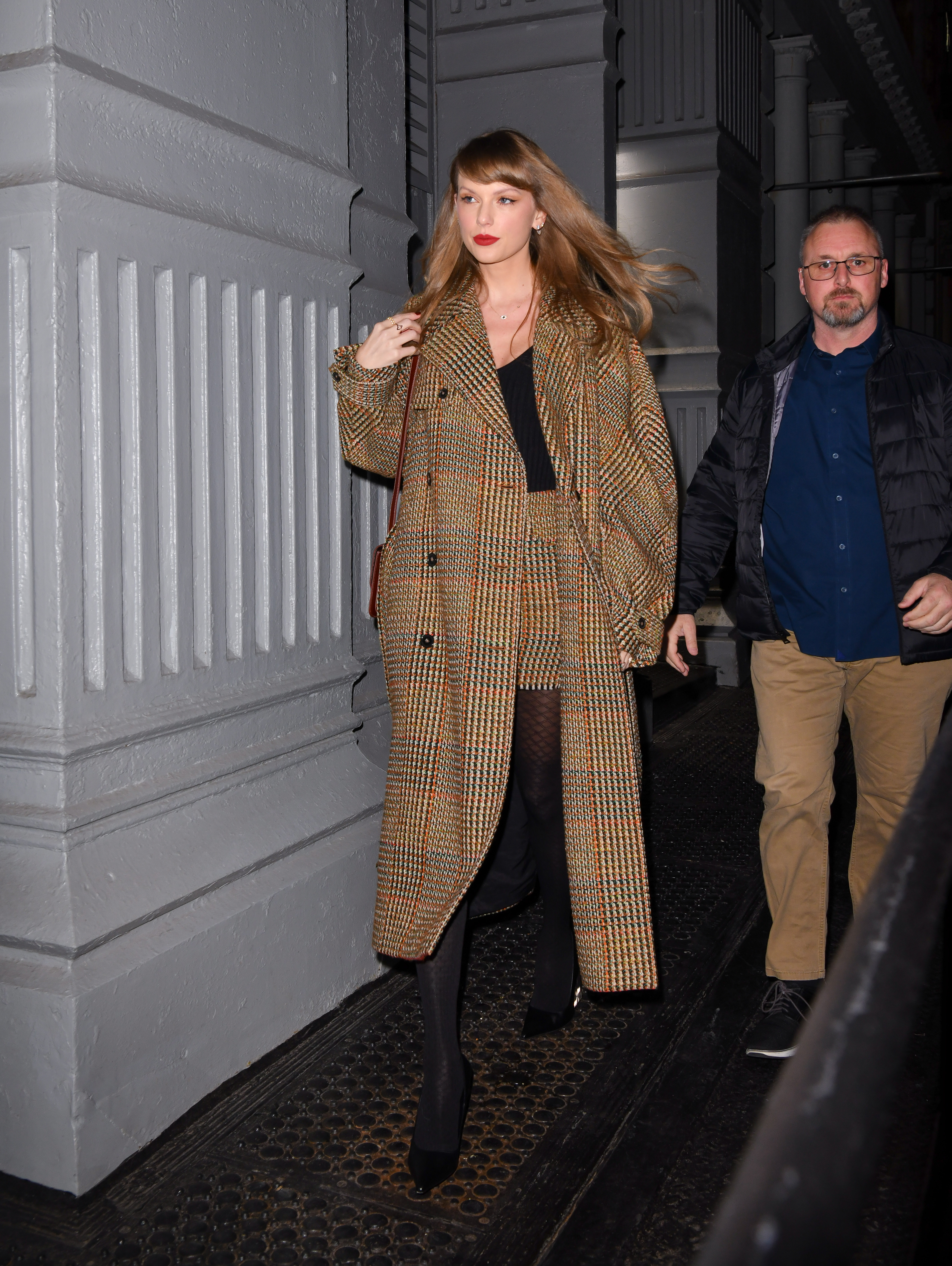 Taylor Swift is seen in Manhattan on December 05, 2023 in New York City.