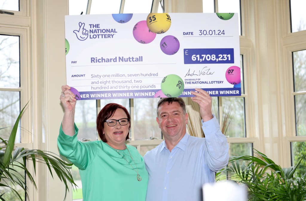 Scammers posed as Richard and Debbie Nutall, a couple who won a lottery jackpot.