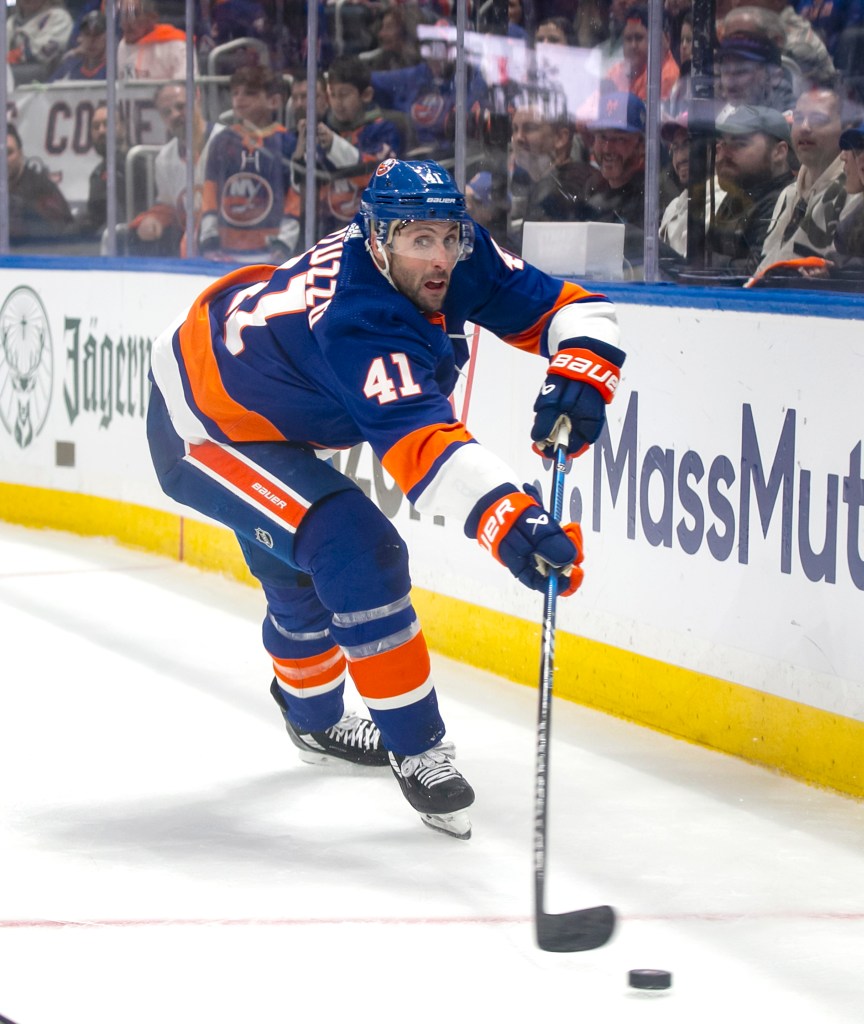 Robert Bortuzzo was bailed out during the Islanders' Game 4 win over the Hurricanes on April 28, 2024. 