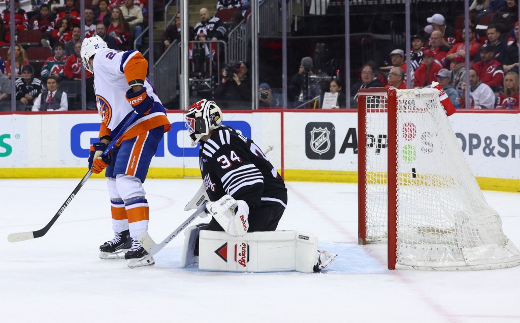 The Islanders snapped an 0-for-12 power play streak after Kyle Palmieri scored on Jake Allen during the Islanders' playoff-clinching win over the Devils.