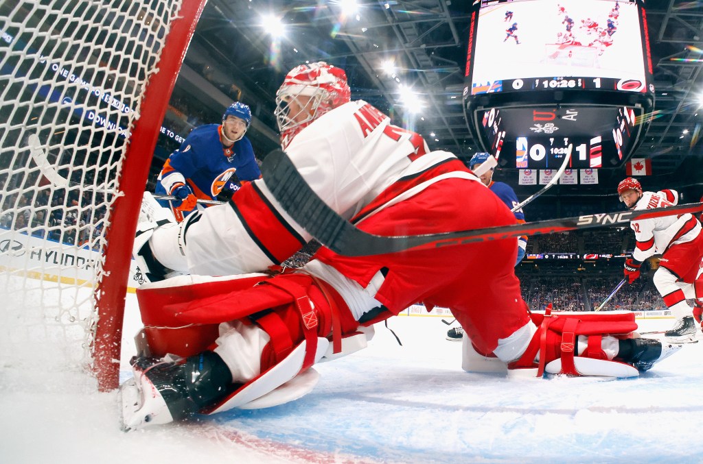 Frederik Andersen has been the difference-maker for the Hurricanes in the first three games against the Islanders.