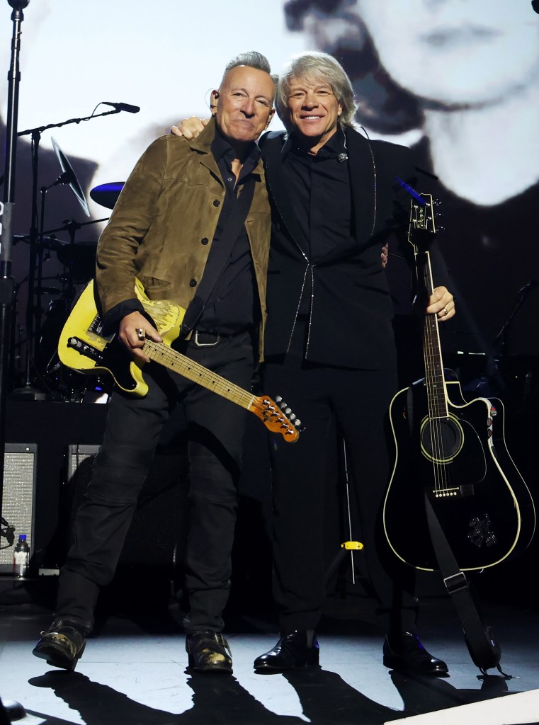 Bruce Springsteen and Jon Bon Jovi.