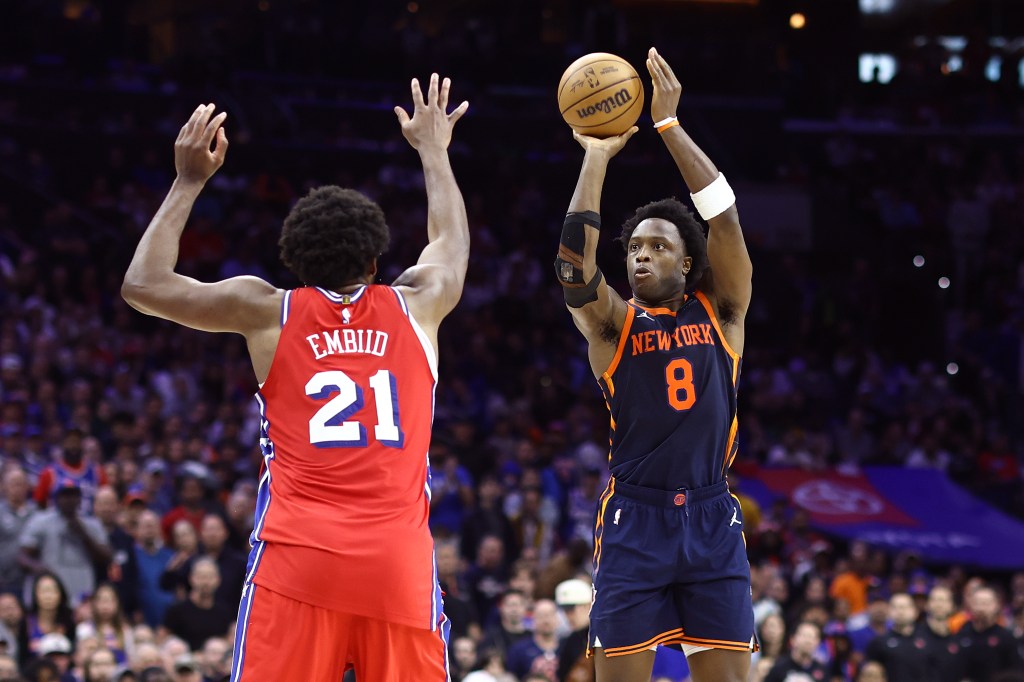 OG Anunoby recorded 16 points and 14 rebounds in the Knicks Game 4 win. 