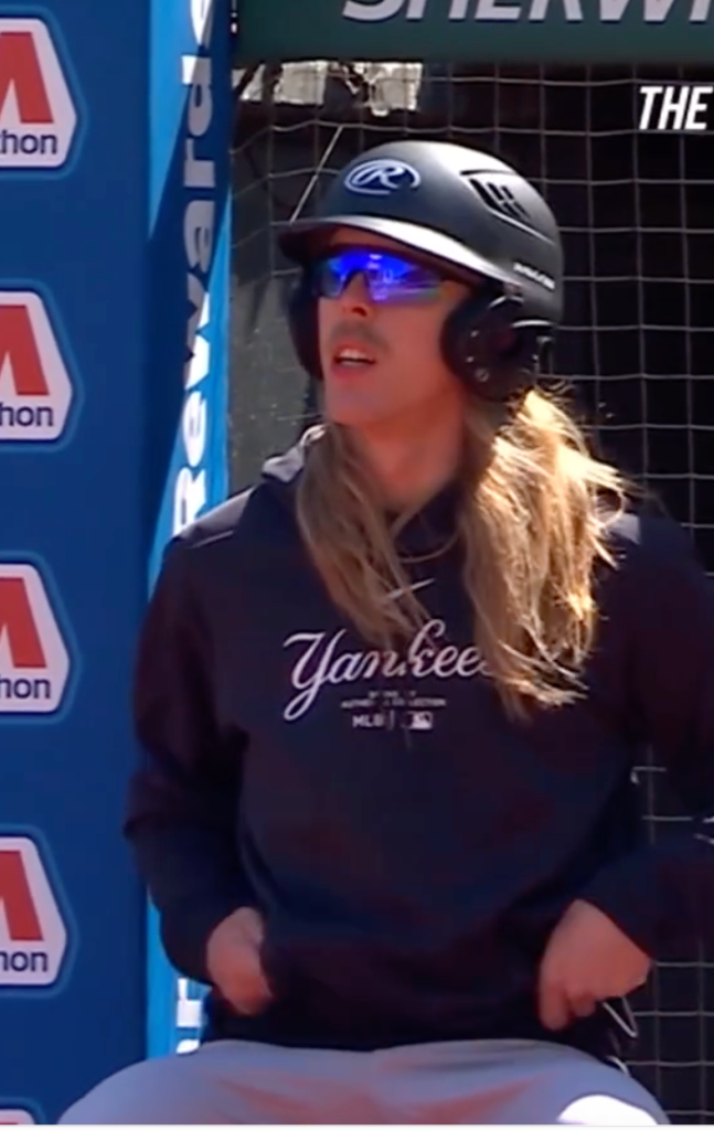 The bat boy was back for the Yankees-Guardians doubleheader.