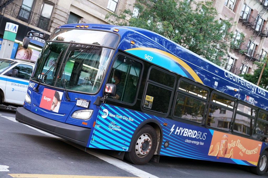 A general photo of an MTA bus