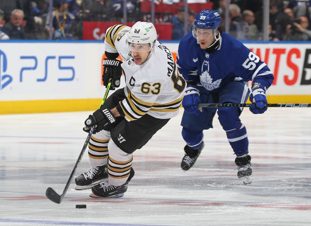 Brad Marchand leads the Bruins in a pivotal Game 5 on Tuesday. 