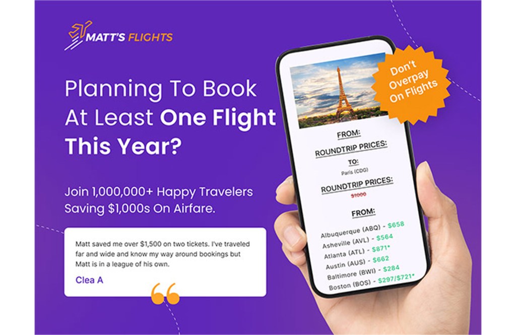 Matt's Flights Premium Plan (Lifetime Subscription) 