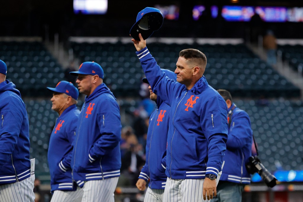 Carlos Mendoza called the celebration after his first win as manager a "special feeling."