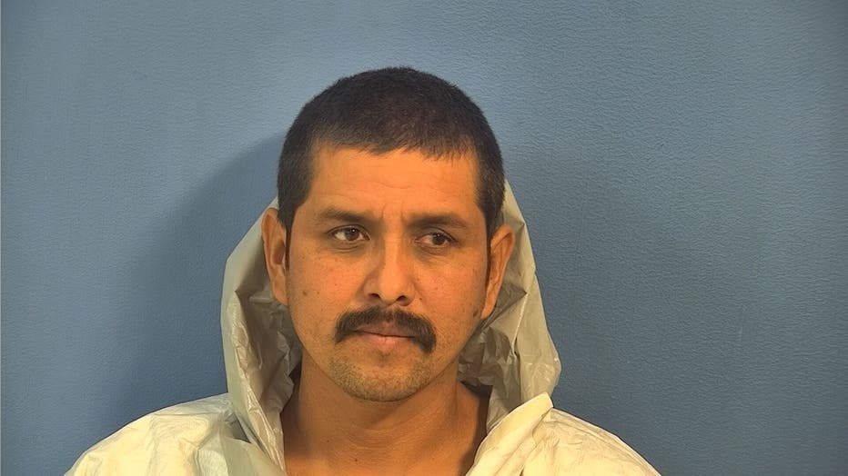 Baltazar Perez-Estrada is accused of fatally stabbing his wife last month. 