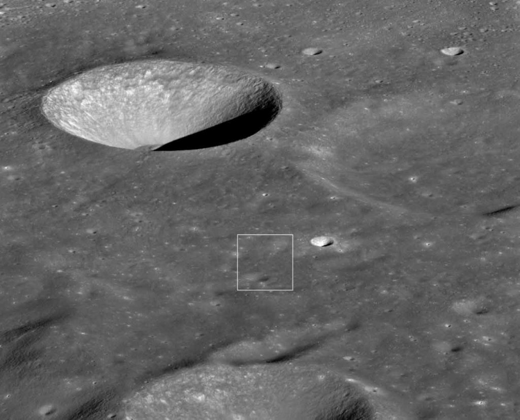 NASA's LRO (Lunar Reconnaissance Orbiter) captured a mysterious bullet-shaped object near the surface of the moon. 