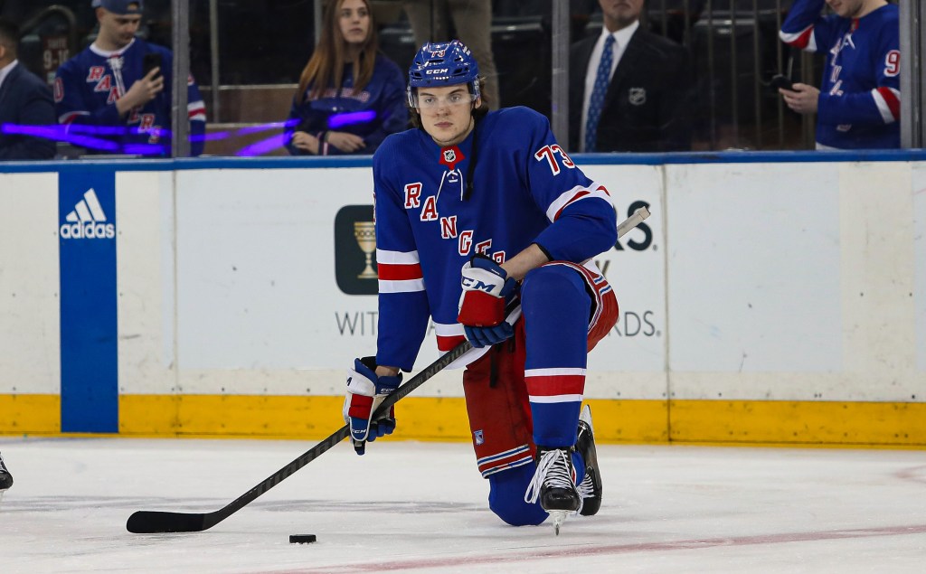 New York Rangers center Matt Rempe