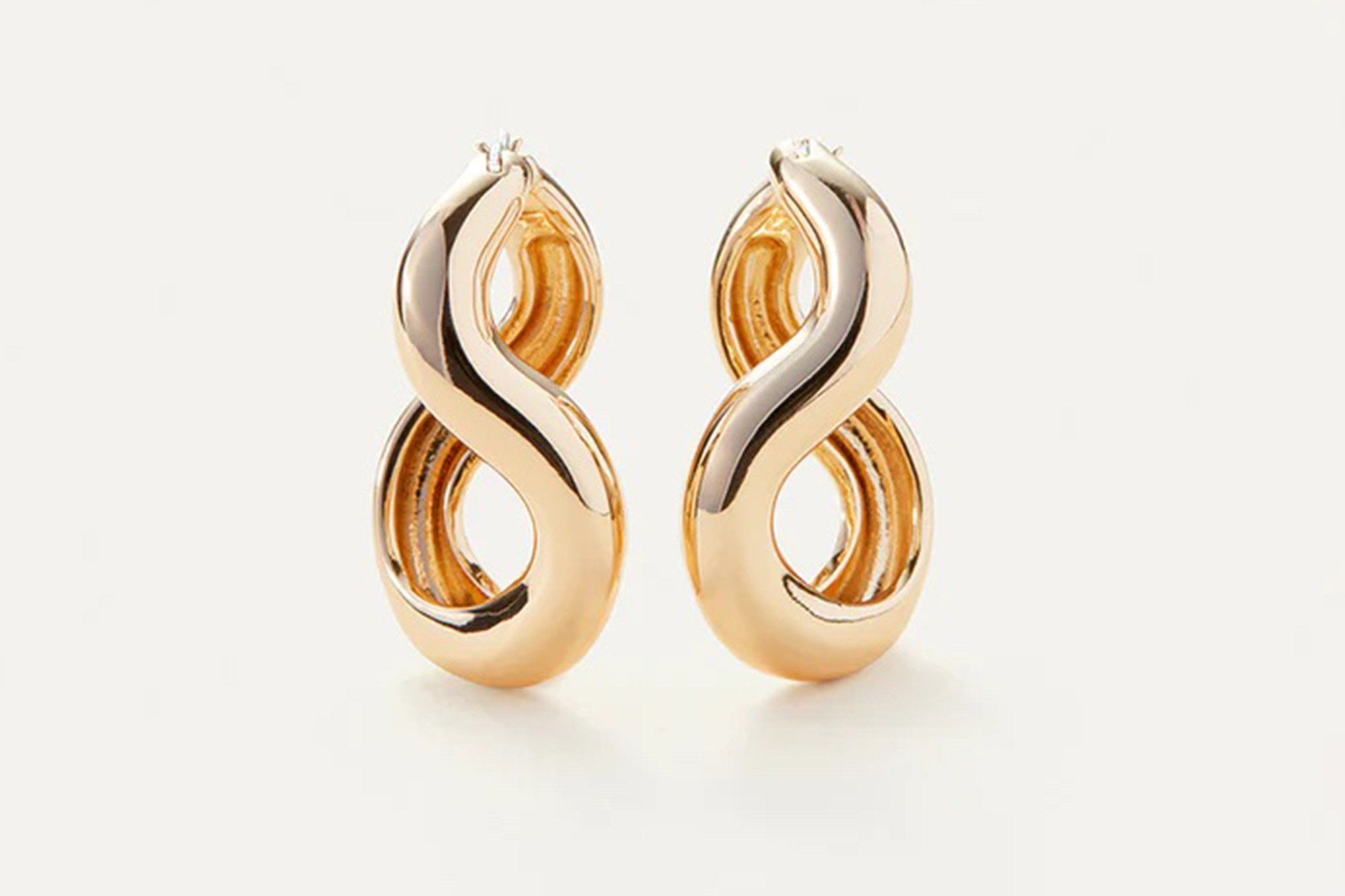 Twisted gold earrings