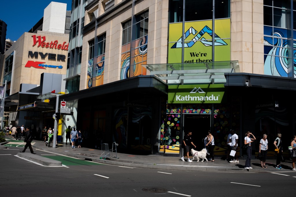 The incident happened Saturday at the Westfield in Bondi Junction in Sydney, Australia. 