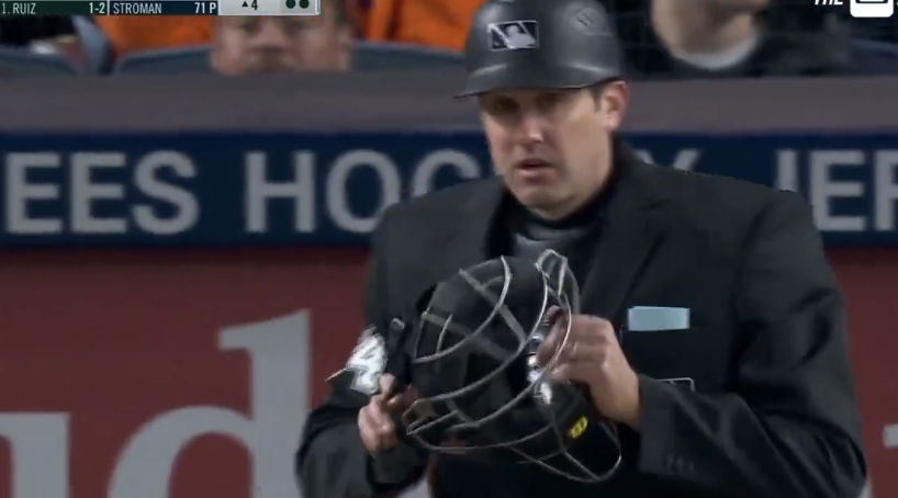 The YES broadcast threw some shade at the umpires.