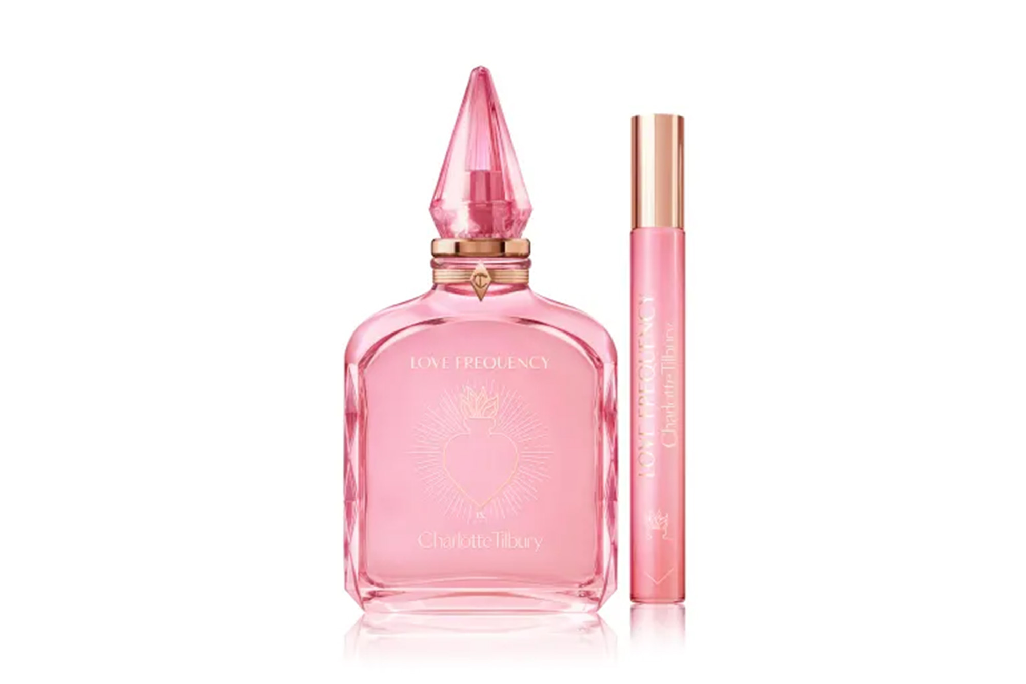 Pink perfume bottles