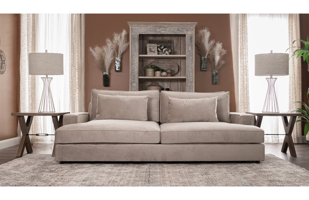 Bailey 96" Square Arm Sofa with Reversible Cushions