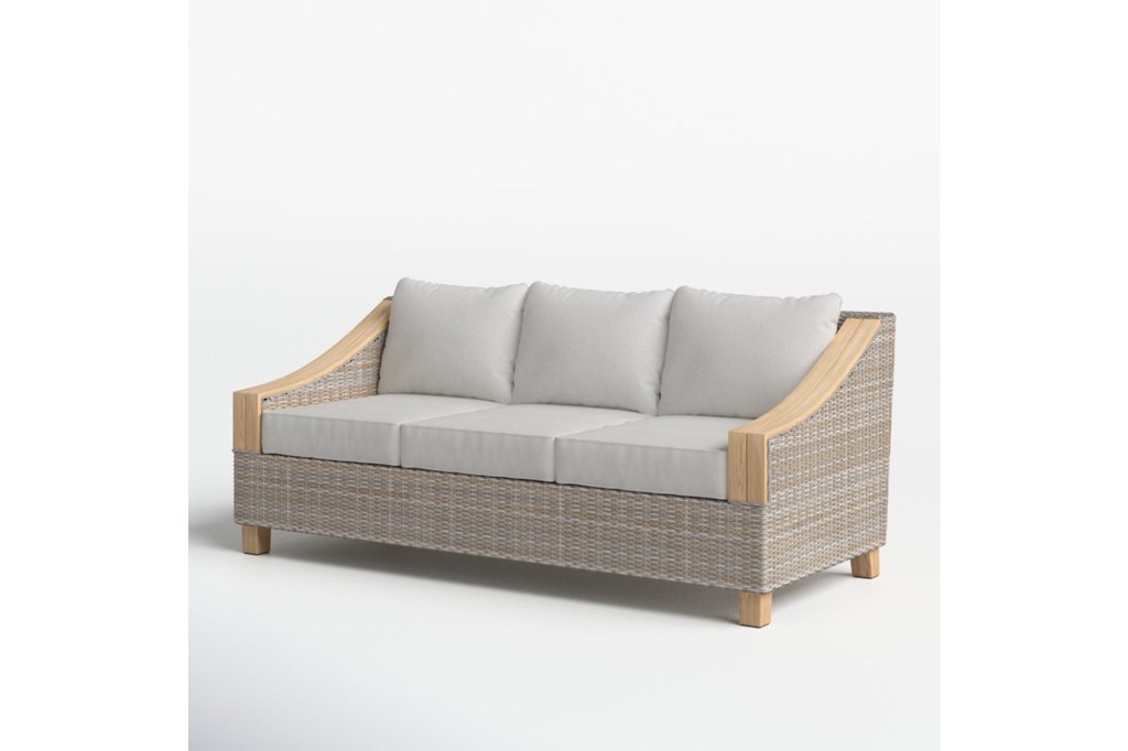 Carlton 78'' Wicker Outdoor Patio Sofa