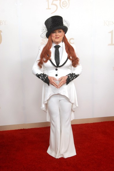 Wynonna Judd poses on the 150th Kentucky Derby