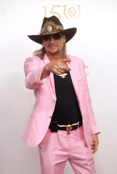 Kid Rock poses on the 150th Kentucky Derby