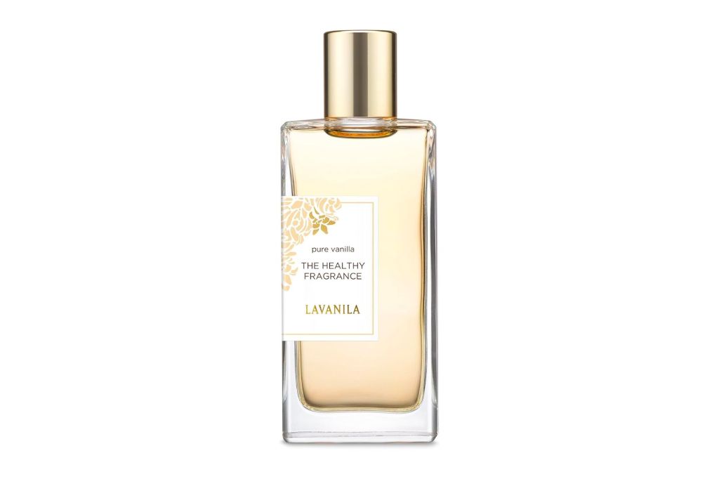 A bottle of vanilla perfume