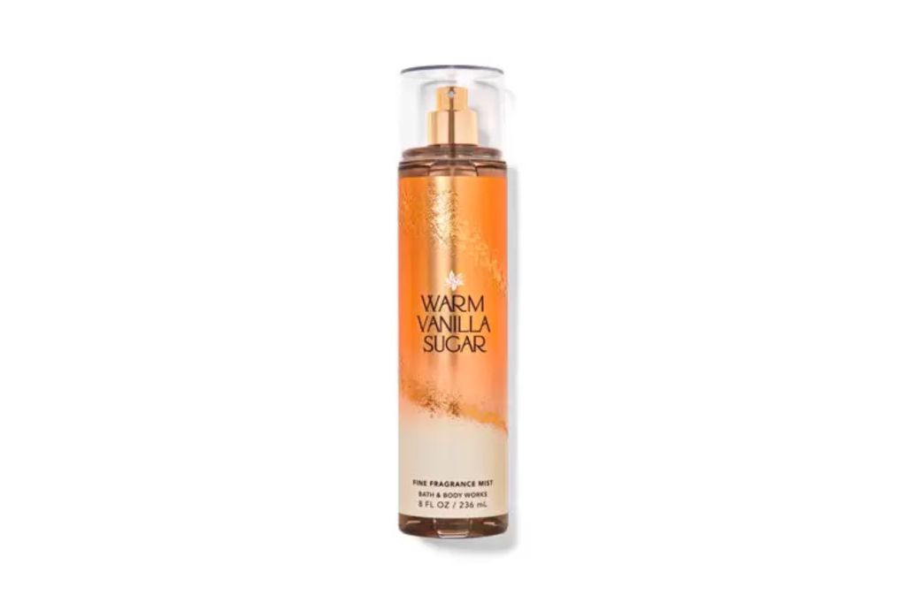 A body of vanilla perfume body mist.