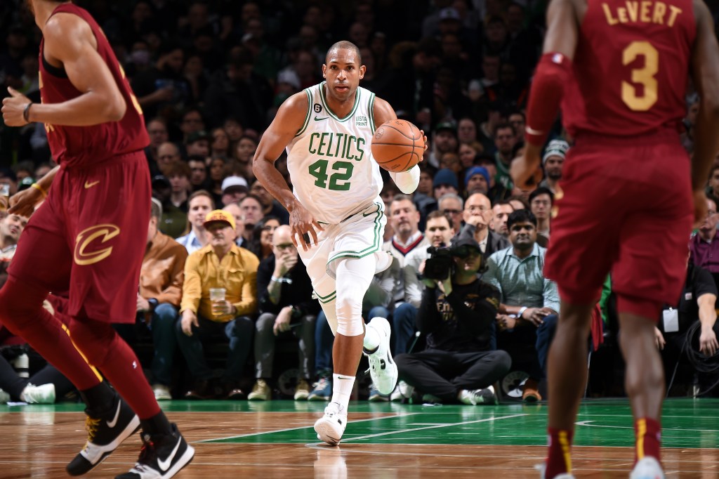 Al Horford will need to pick up the slack in the absence of Kristaps Porzingis.