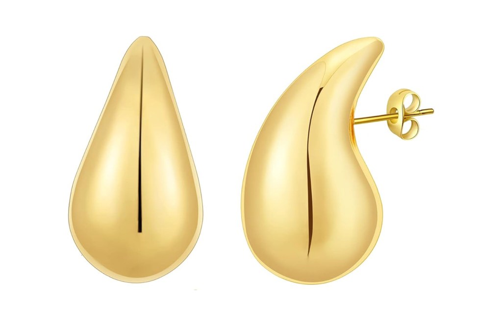 Apsvo Chunky Gold Hoop Earrings for Women