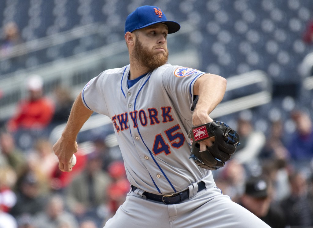 Zack Wheeler, who is now with the Phillies, used to wear No. 45 for the Mets, the number Christian Scott is wearing now.