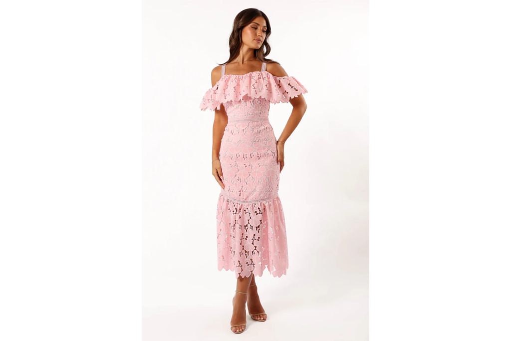 Petal & Pup Beckett Lace Midi Dress