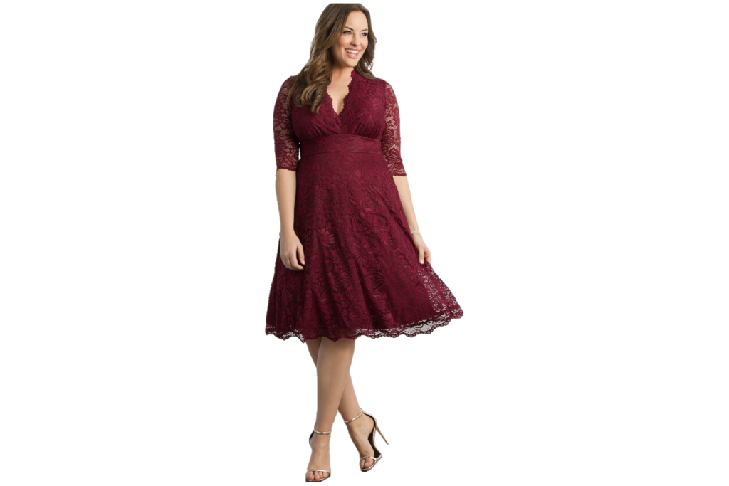 Kiyonna Mademoiselle Lace Cocktail Dress