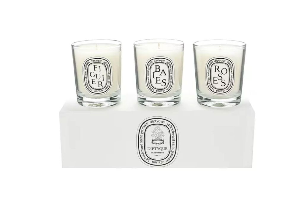 A three piece candle set.