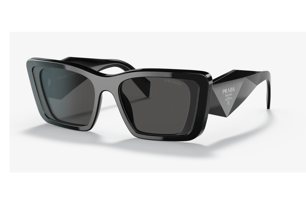 Prada PR 08YS 51 Dark Grey & Black Sunglasses