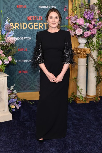 Ruth Gemmell attends the premiere of "Bridgerton" Season 3