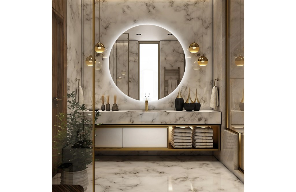 Modern & Contemporary Lighted Fog Free Bathroom / Vanity Mirror
