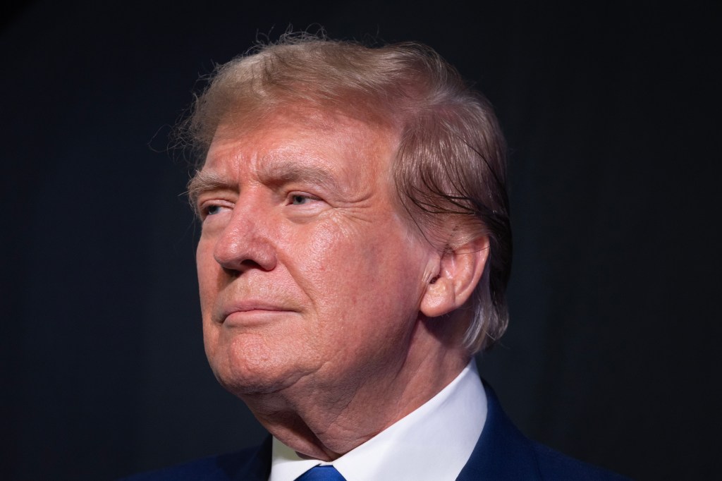 Republican presidential candidate former President Donald Trump attends the annual Lincoln Reagan Dinner hosted by the Minnesota Republican party on May 17, 2024 in St. Paul, Minnesota