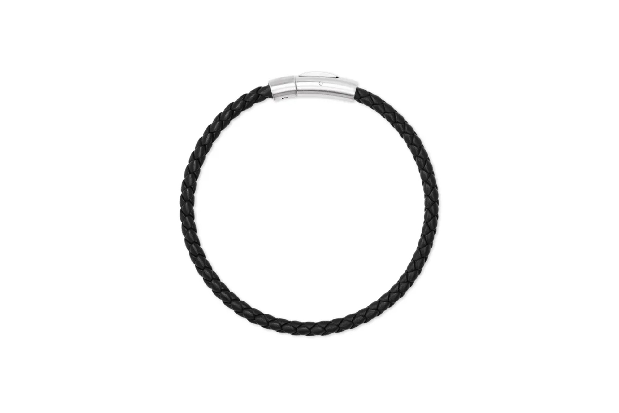 A black corded bracelet