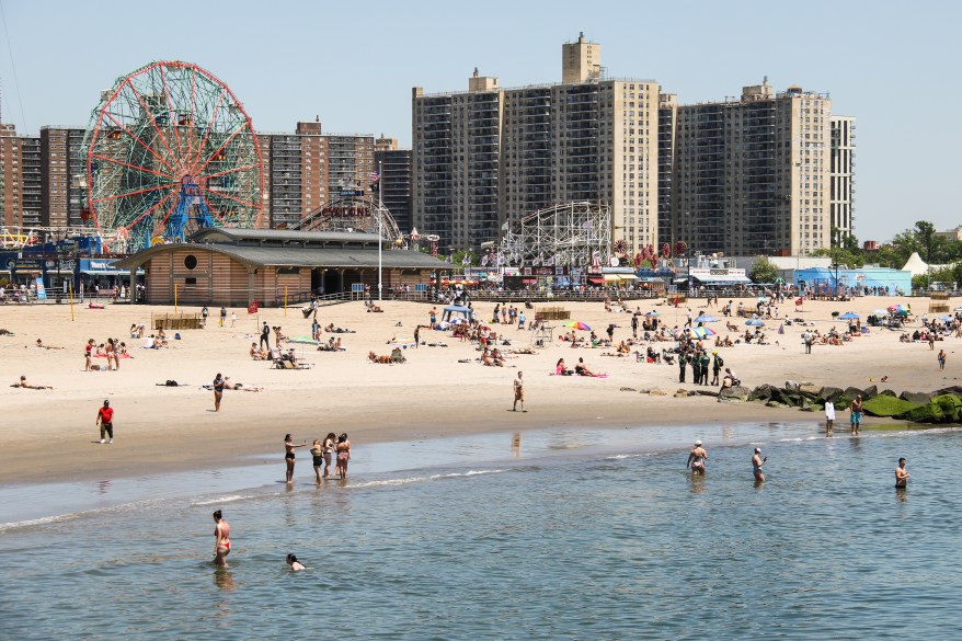 Luna Park at Coney Island, historic amusement park located in Brooklyn, New York.