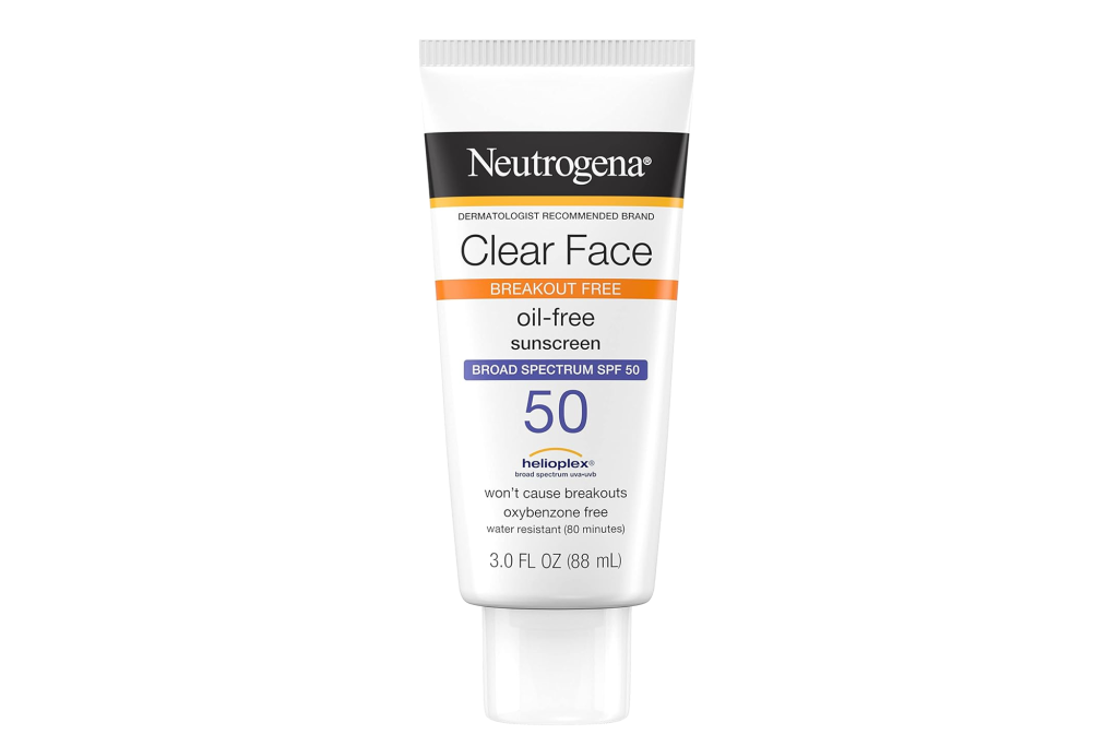 Neutrogena Clear Face Oil-Free Sunscreen Broad-Spectrum SPF 50