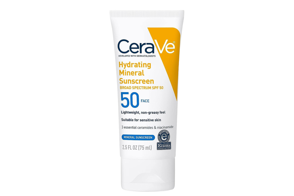 CeraVe Hydrating Mineral Sunscreen Broad Spectrum SPF 50