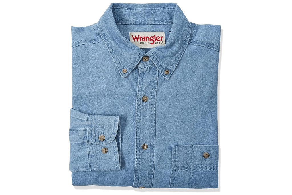 Wrangler Denim Button Down Shirt