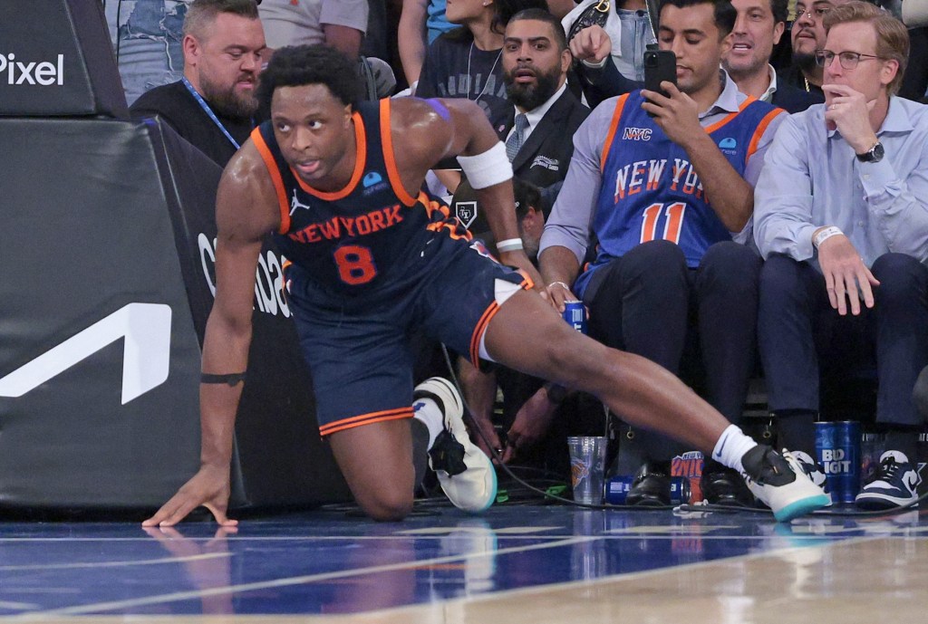 OG Anunoby, who injured his left hamstring during Game 2, will not be available for the Knicks' Game 7 vs. the Pacers.