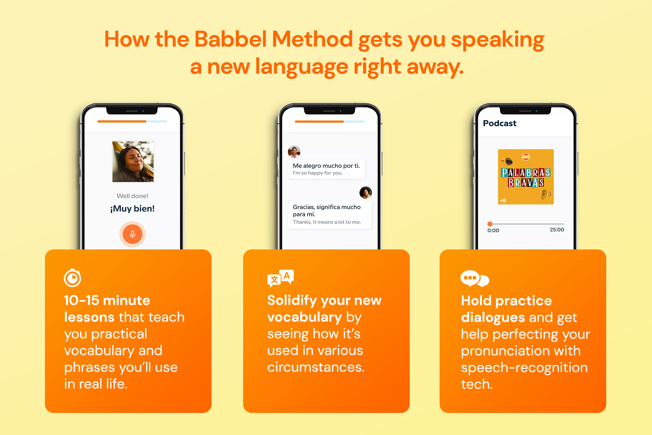 TL;DR: Traveling this summer or want to get a new job? Learning a new or local language is always helpful, and you can now score Memorial Day savings on Babbel Language Learning, now $139.97 until May 28!

Summer vacation is coming, and many of us plan to escape the city (or anywhere where home is!) to broaden our horizons to dream destinations worldwide. Wouldn't things be more fun and easier if you could speak the language of your destination?

It's been found that learning a new language has a plethora of benefits, including strengthening our memory and making it easy to connect with new friends. Fortunately, a highly rated language-learning platform, Babbel, is on sale for $139.97 (reg. $599) until May 28!

Babbel stands out in the sea of language-learning programs thanks to its personalized approach to users' learning journey. Lessons are focused on teaching students conversational language skills, and Babbel's content was developed by academics from Yale University, the City University of New York, and Michigan State University.



Designed to make daily language studies possible, Babbel offers lessons ranging from 10 to 15 minutes long. You'll learn how to conduct conversations, like asking for directions, ordering food, shopping, etc. Just pick one of Babbel's 14 languages, which include Spanish, Portuguese, and Turkish, to name a few, to begin!

To ensure you're speaking your new language properly, Babbel has speech recognition technology to listen to your pronunciation. It can help you perfect your rolling Rs, accents, and more!

If you need a little learning boost, the platform has personalized review sessions. And even if you're not connected to the internet, you can keep up with your language studies offline. Simply download courses, lessons, or items to review ahead of time.

Given its user-friendly approach to language learning, Babbel has earned a massive following, boasting over 10 million users worldwide. It even gained a 4.5 out of five-star rating on the Google Play Store and 4.6 out of five stars on the App Store!

Enhance your personal growth or summer travels by picking up a new language. 

Through May 28 at 11:59 PM Pacific, you can enjoy Memorial Day savings on a lifetime subscription to Babbel, now just $139.97. No coupon needed!

StackSocial prices subject to change.