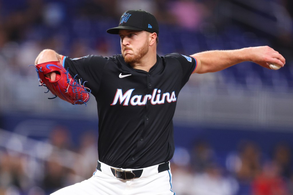 Trevor Rogers takes the hill for the struggling Marlins on Wednesday afternoon. 