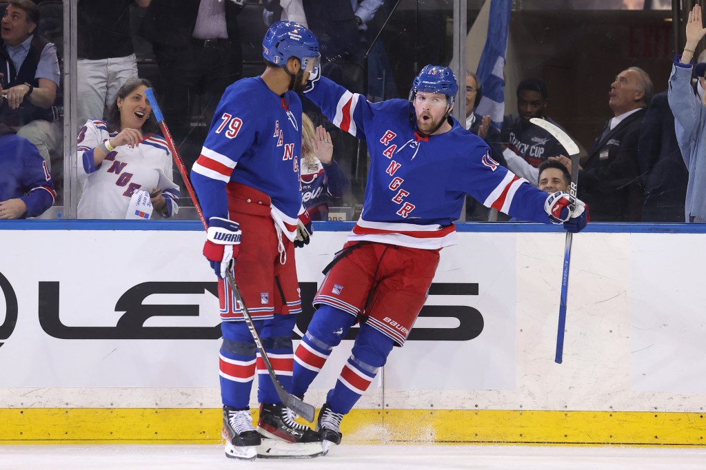 Alexis Lafreniere picked a good time to end his playoff goal drought.