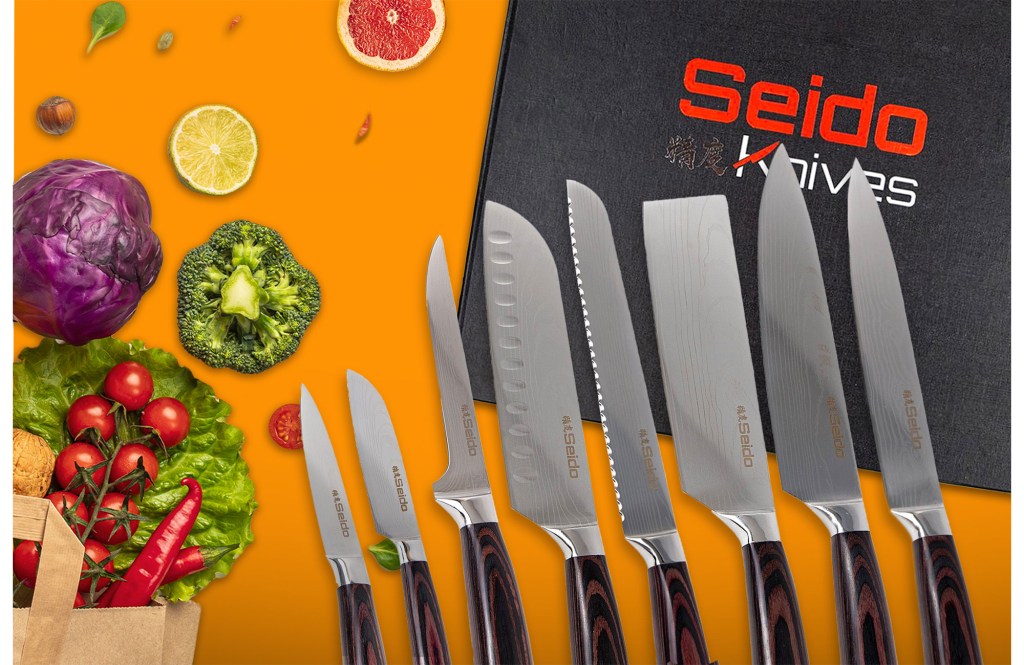 Seido™ Japanese Master Chef's 8-Piece Knife Set w Gift Box
