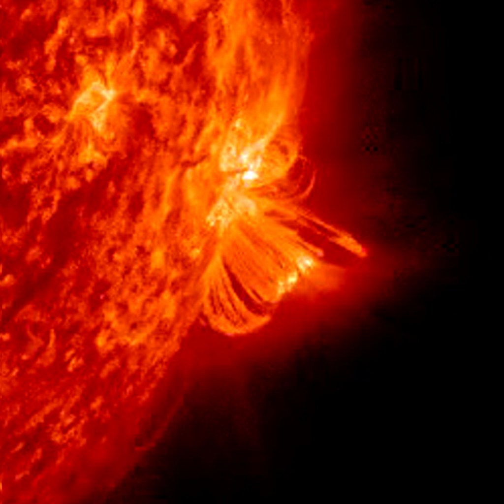 It’s the biggest flare of this 11-year solar cycle, according to NOAA. 
